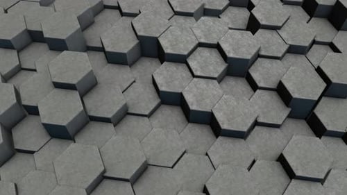 3D-Sechseck-Hintergrundanimation