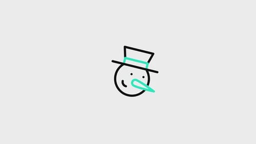 Snowman Animated Icon V2