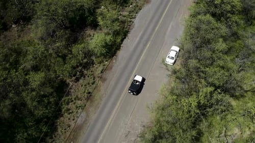 driving around Hawaii on a road