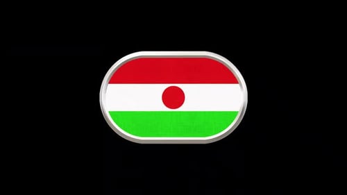 Niger 3D Flag Rotating Loop