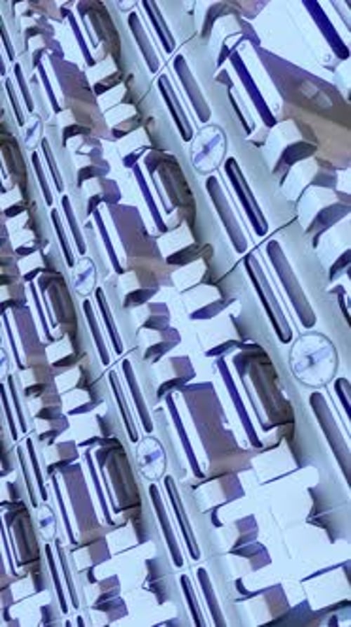 Vertical Machine Tech White Background