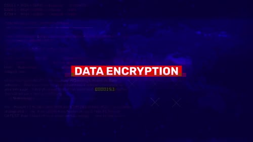 Warntext zu Datenverschlüsselungsfehlern auf dem Hacking-Hintergrundbildschirm