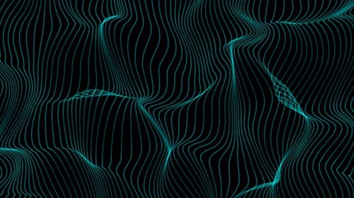 Dynamic Wavy Lines Abstract Fluid Background