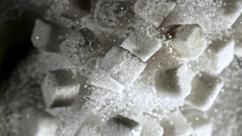 Super Slow Motion Flying Sugar