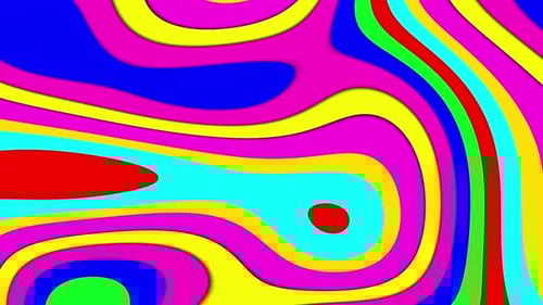 Abstract Gradient Shape Moving On Pink Yellow Animation Background video