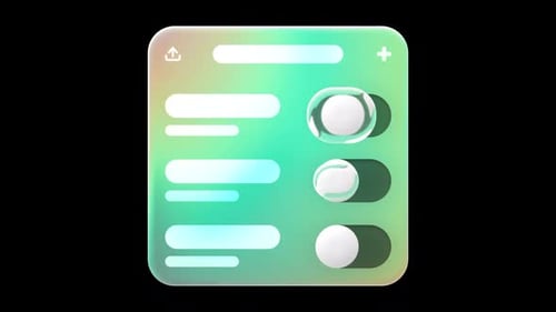 Liquid Glass UI Element 18