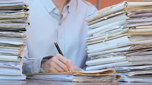 Writing Among Stacks of Paperwork