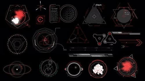 Scifi Interface Elements on the Alpha Channel