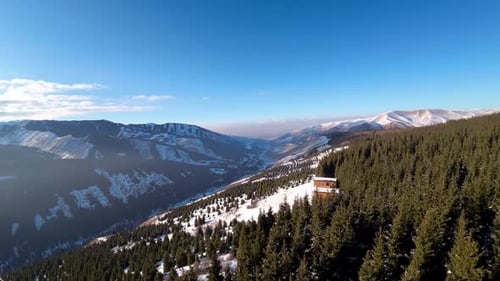 Chalet cottages in mountain resort