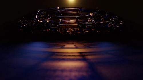 Abstract Metal Form Rotation Loop