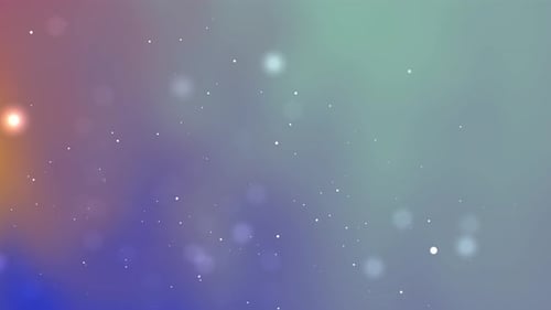 Abstract Glowing Bokeh Particles Fluid Loop Background