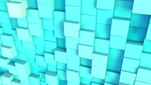 Minimalistischer Würfelmuster-Hintergrund Aqua