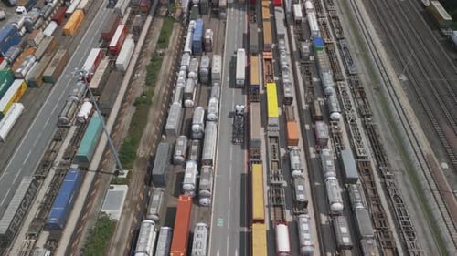 Container Terminal Aerial View
