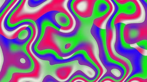 Vibrant Fluid Abstract Psychedelic Background Loop Animation