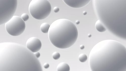White Spheres Background 4K