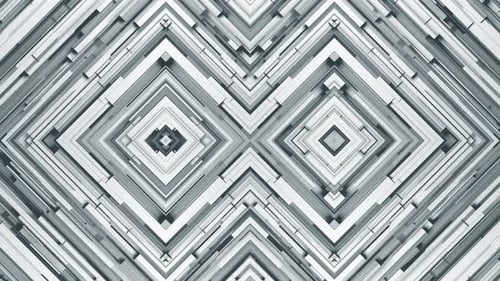 Two Rhombuses - White Geometric Pattern