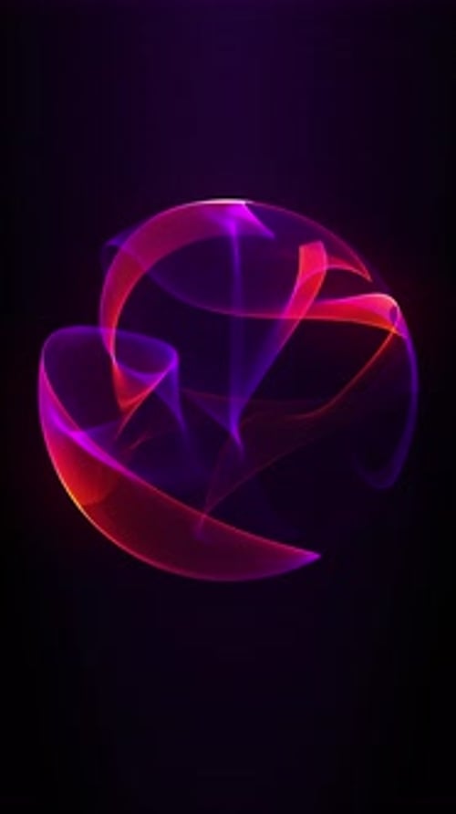 Futuristic Abstract Glowing Orb Animated Background