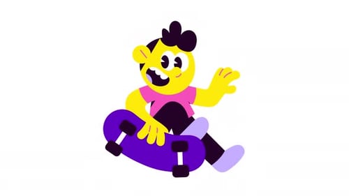 Skater Alpha Animation