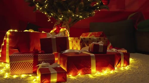 Christmas Presents Under the Christmas Tree