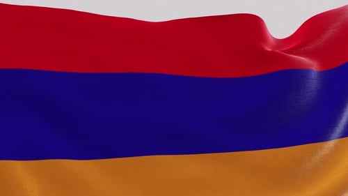 Armenia National Flag Waving Seamless Loop