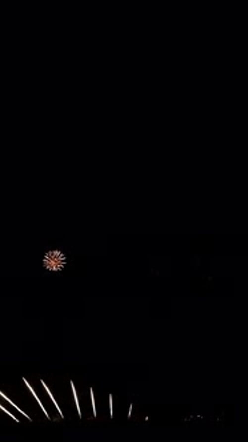 Spectacular Display of Abstract Fireworks Lighting Up the Night Sky for Celebrations and Holidays in