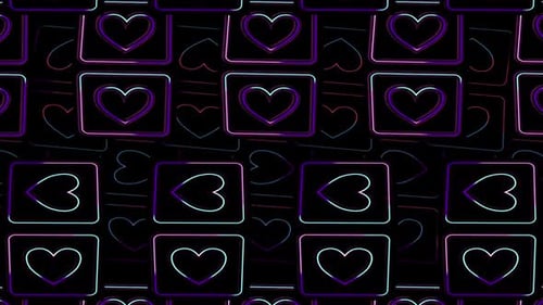 Rotating Heart Shape cube Vj Loop