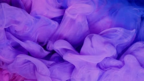 Dreamy Pink, Purple, and Blue Ink Swirls