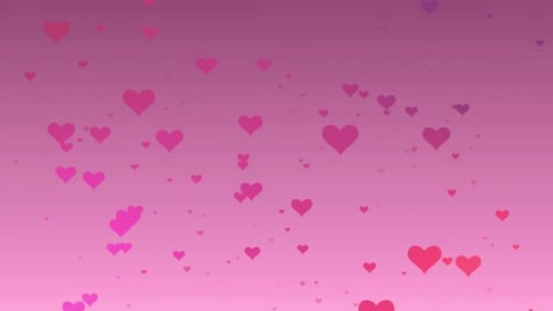 Falling in Love Valentine's Day and Wedding Animation Hearts Greeting Love Hearts Festive of Bokeh