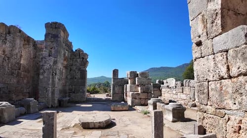 Kaunos ancient city.