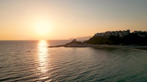 Sperlonga beaches and Torre Truglia tower in Italy