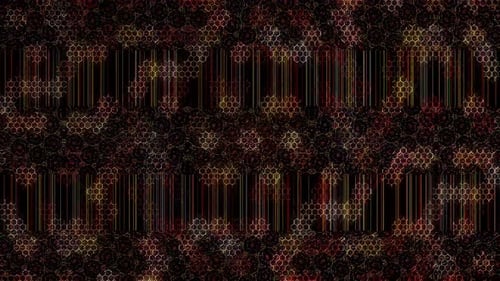 3D, lignes lumineuses et brillantes abstraites, ensemble de vagues, coloré, fond noir