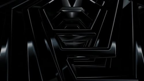 Modern Dark Geometric Tunnel Loop Abstract Background