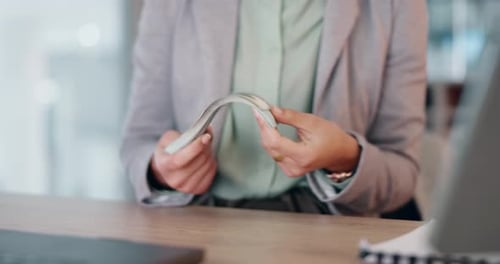 Cash, bonus and money in hands for business, accountant or person with financial profit in office