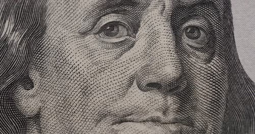 Hundred USD cash macro view. Concept Finance Business Investment Success.