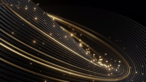 Fondo de lujo geométrico abstracto de oro negro.