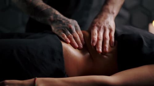 Relaxing Massage Therapy Session at Home