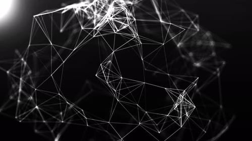 Abstract Digital Plexus Network Background