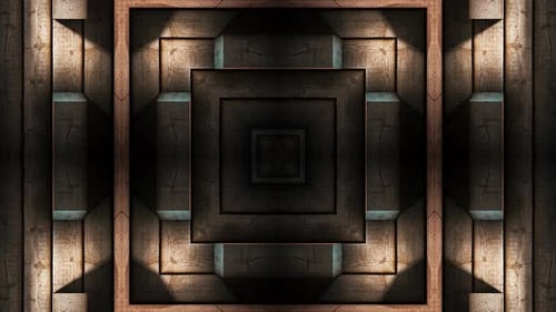 Intricate Wooden Squares Background