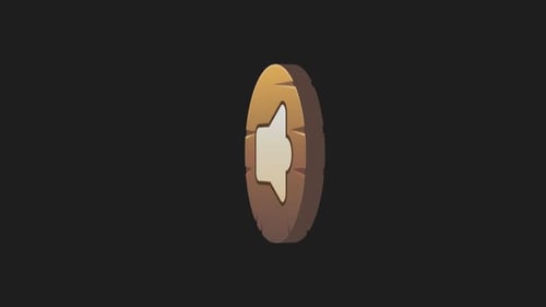 Rotating Wooden Speaker Icon for Interface Design