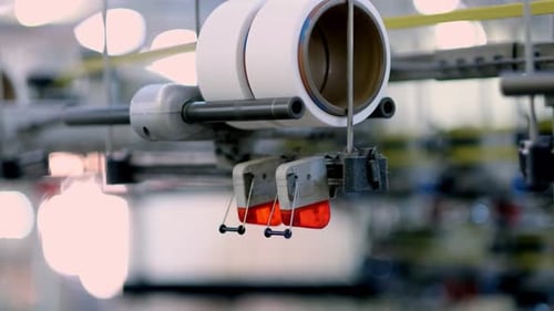Automated Yarn Carrier System in Textile Factory