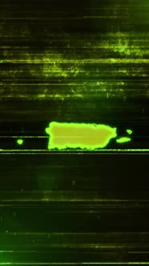 Puerto Rico Digital Futuristic Glitch Map - Vertical Video