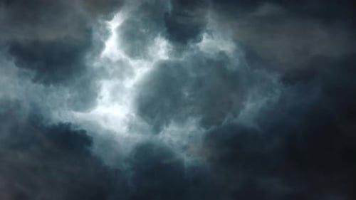 Stormy Sky with Rolling Clouds