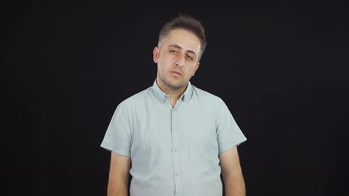 Emotionaler Mann.