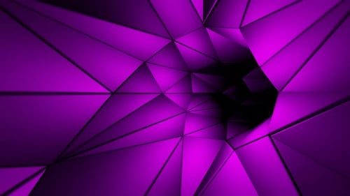 Portal mit abstraktem Dreiecksmuster mit geometrischem Muster - VJ Loop Animation