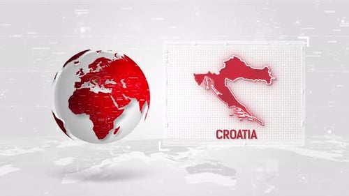 Global Map Highlight and Country Data Reveal