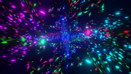 A Mesmerizing and Neon VJ Seamless Loop with Hypnotic Appeal