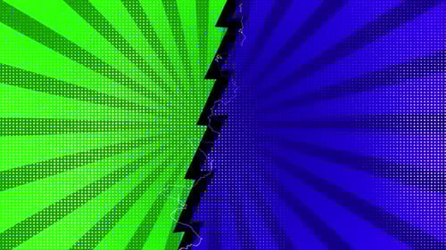 Comic Vs Animated Pop Art Background. Animation Of Versus Background Comic Book Animation. Pop Art S