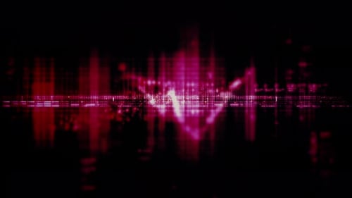 Futuristic Screen Display Data Matrix Simulation Background 01