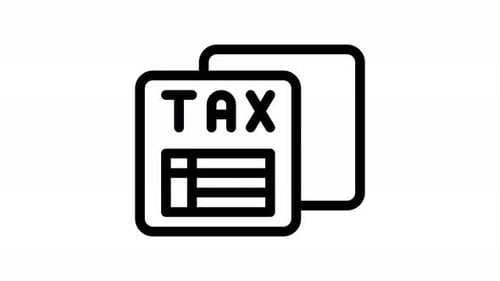 tax line icon animation
