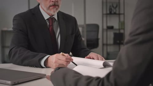 Business Partners Having Negotiations in Office